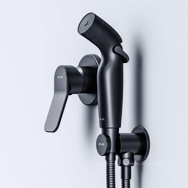 Гигиенический душ со смесителем Am.Pm X-Joy F40H85A22, чёрный - 4 изображение