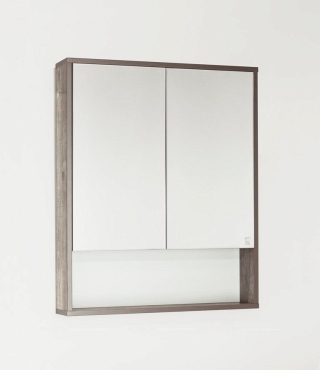 Зеркальный шкаф Style Line Экзотик 75 ЛС-00000398 древесина/белый - 2 изображение