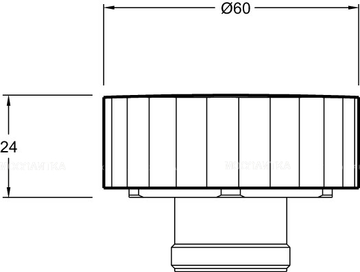 Комплект 2х ручек для смесителя Jacob Delafon Grands Boulevards E25390-CP, хром - изображение 2