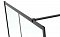 Душевая перегородка 100 см Abber Immer Offen AG63100B стекло прозрачное, профиль черный - изображение 3