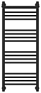 Полотенцесушитель водяной Сунержа Богема 1П 100х40 см 31-0223-1040 матовый черный - 2 изображение