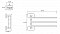 Полотенцедержатель тройной Bemeta Niki 153104112 4.2 x 35 x 17.5 см поворотный, хром - 2 изображение