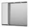 Зеркальный шкаф Brevita Balaton 90 см BAL-04090-01-01Л левый, с подсветкой, белый / серый - 2 изображение