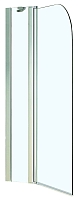 Душевая шторка на ванну Azario Merrit 110х140 см AZ-NF6221 1100 профиль серебро, стекло прозрачное