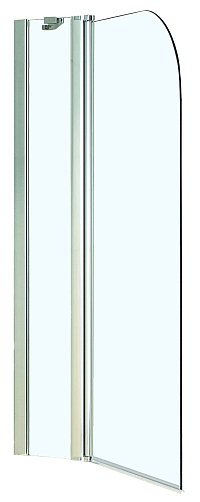 Душевая шторка на ванну Azario Merrit 110х140 см AZ-NF6221 1100 профиль серебро, стекло прозрачное1