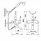 Смеситель для ванны и душа Bugnatese Oxford 6302CR, с гарнитуром, хром - изображение 3