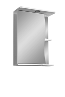 Зеркальный шкаф Stella Polar Волна Верея 55/C 55 см с подсветкой, белый