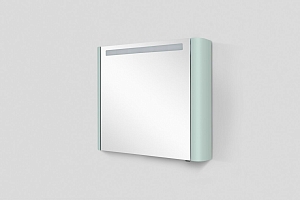 Зеркальный шкаф Am.Pm Sensation M30MCL0801GG, левый, 80 см, с подсветкой, мятный