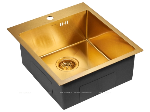 Мойка кухонная Paulmark Favor PM214551-BG брашированное золото - 2 изображение