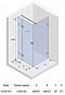 Душевой уголок квадратный Riho Scandic M203 100x100 см - изображение 3