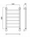 Полотенцесушитель водяной Aquanerzh лесенка прямая 80x50 - 2 изображение