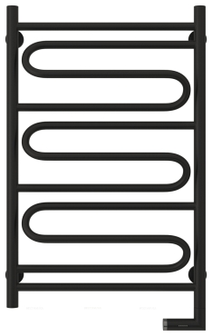 Полотенцесушитель электрический Сунержа Элегия 2.0 80х50 см 31-5219-8050 матовый черный - 2 изображение