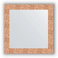 Зеркало в багетной раме Evoform Definite BY 3146 66 x 66 см, соты медь