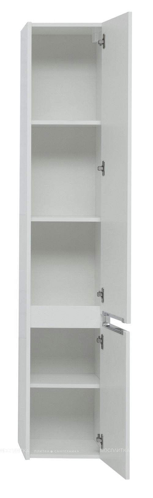 Шкаф-пенал для ванной Aquanet Клио 35 00274753 белый глянец - изображение 3