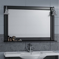 Зеркало СаНта Монарх 100 700163 с подсветкой, цвет черный