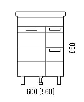 Тумба для комплекта Corozo Денвер 60 см SD-00000530 белый