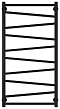 Полотенцесушитель водяной Сунержа Сирокко 100х50 см 31-0253-1050 матовый черный - изображение 2