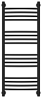 Полотенцесушитель водяной Сунержа Богема+ 100х40 см 31-0221-1040 матовый черный - изображение 2