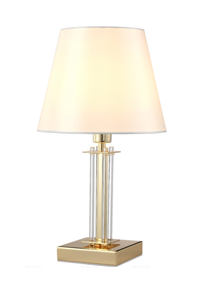 Настольная лампа Crystal Lux NICOLAS LG1 GOLD/WHITE - 4 изображение