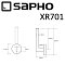 Держатель туалетной бумаги Sapho X-Round XR701 хром - 2 изображение
