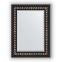 Зеркало в багетной раме Evoform Exclusive BY 1125 55 x 75 см, черный артдеко