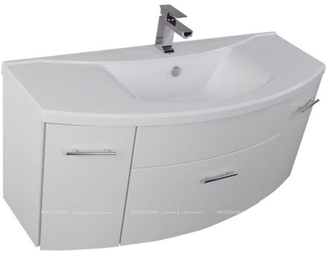 Комплект мебели для ванной Aquanet Тренто 120 белый - 4 изображение