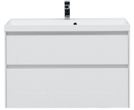 Комплект мебели для ванной Aquanet Гласс 100 белый - 6 изображение