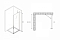 Боковая стенка Abber Zart 100х195 см S101 профиль хром, стекло прозрачное - изображение 3