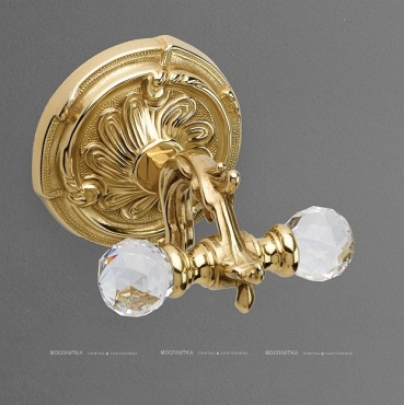 Крючок Art&Max Barocco Crystal AM-1784-Do-Ant-С, античное золото - 2 изображение