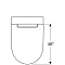 Подвесной унитаз Geberit ONE 500.201.01.1 с крышкой-сиденьем микролифт - 3 изображение