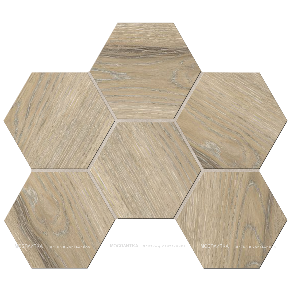 Мозаика DA02 Hexagon 25x28,5 непол. ...