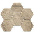 Мозаика DA02 Hexagon 25x28,5 непол. 10 мм