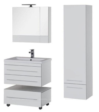 Комплект мебели для ванной Aquanet Верона 75 New белый зеркало камерино - 4 изображение