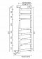 Полотенцесушитель электрический Margaroli Sereno 584-8 BOX, 58447508CRB 47,5 x 92,7 см, хром - изображение 3