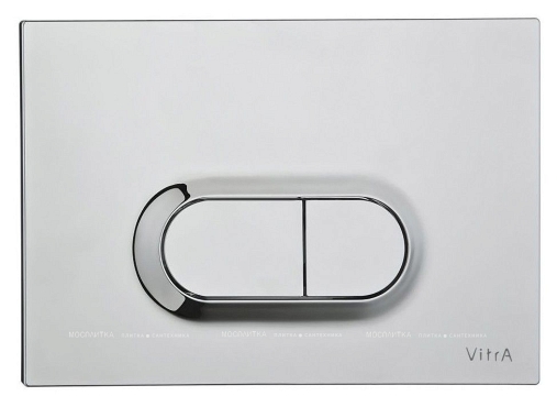Комплект VitrA Normus 9773B003-7203 кнопка матовый хром - 4 изображение