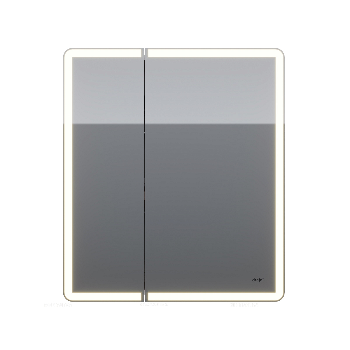 Зеркальный шкаф Dreja Point 70 см 99.9033 с подсветкой, белый - изображение 4