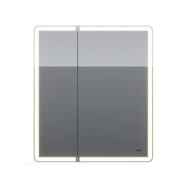 Зеркальный шкаф Dreja Point 70 см 99.9033 с подсветкой, белый - 4 изображение