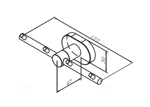 Набор крючков для полотенец Am.Pm Sense L A7435900 хром - 7 изображение