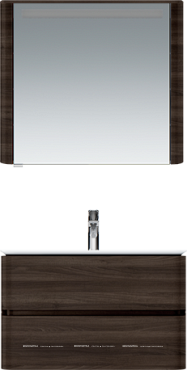 Зеркальный шкаф Am.Pm Sensation правый M30MCR0801TF 80 см, с подсветкой, табачный дуб - 3 изображение