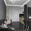 Дизайн Кухня-гостиная в стиле Неоклассика в черно-белом цвете №12828 - 4 изображение