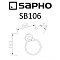 Полотенцедержатель Sapho Samba SB106 хром - 3 изображение