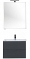Комплект мебели для ванной Aquanet Алвита 70 серый антрацит - изображение 2