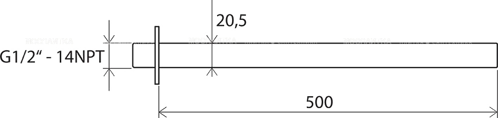 Кронштейн для верхнего душа Ravak 705.00, хром - изображение 4