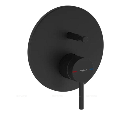 Комплект душевой системы Vitra Origin, матовый черный A49284EXP - 3 изображение
