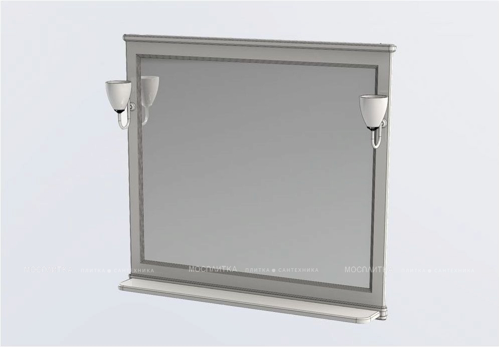 Зеркало Aquanet Валенса 110 00180296 черный краколет / серебро - изображение 6