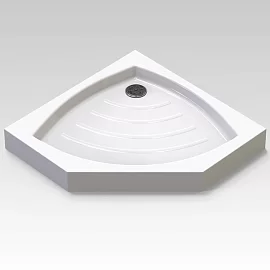 Душевой поддон Veconi Tezeo acrylic TZ-03, 100x100x14,  акрил,  белый, TZ03-100T-01-19C1