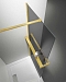 Душевая перегородка Vincea Walk in HR 90х200 VSW-4HR900CGG, профиль брашированное золото, стекло тонированное - 2 изображение
