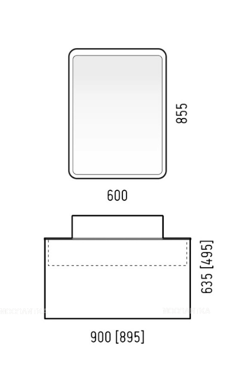 Зеркальный шкаф Corozo Рино 60 см SD-00000964 белый c подсветкой - изображение 3
