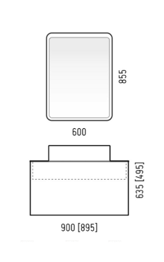 Зеркальный шкаф Corozo Рино 60 см SD-00000964 белый c подсветкой - 3 изображение
