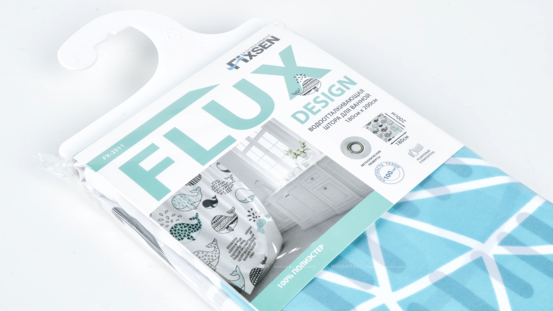 Штора для ванной Fixsen Design Flux FX-2511 - изображение 4